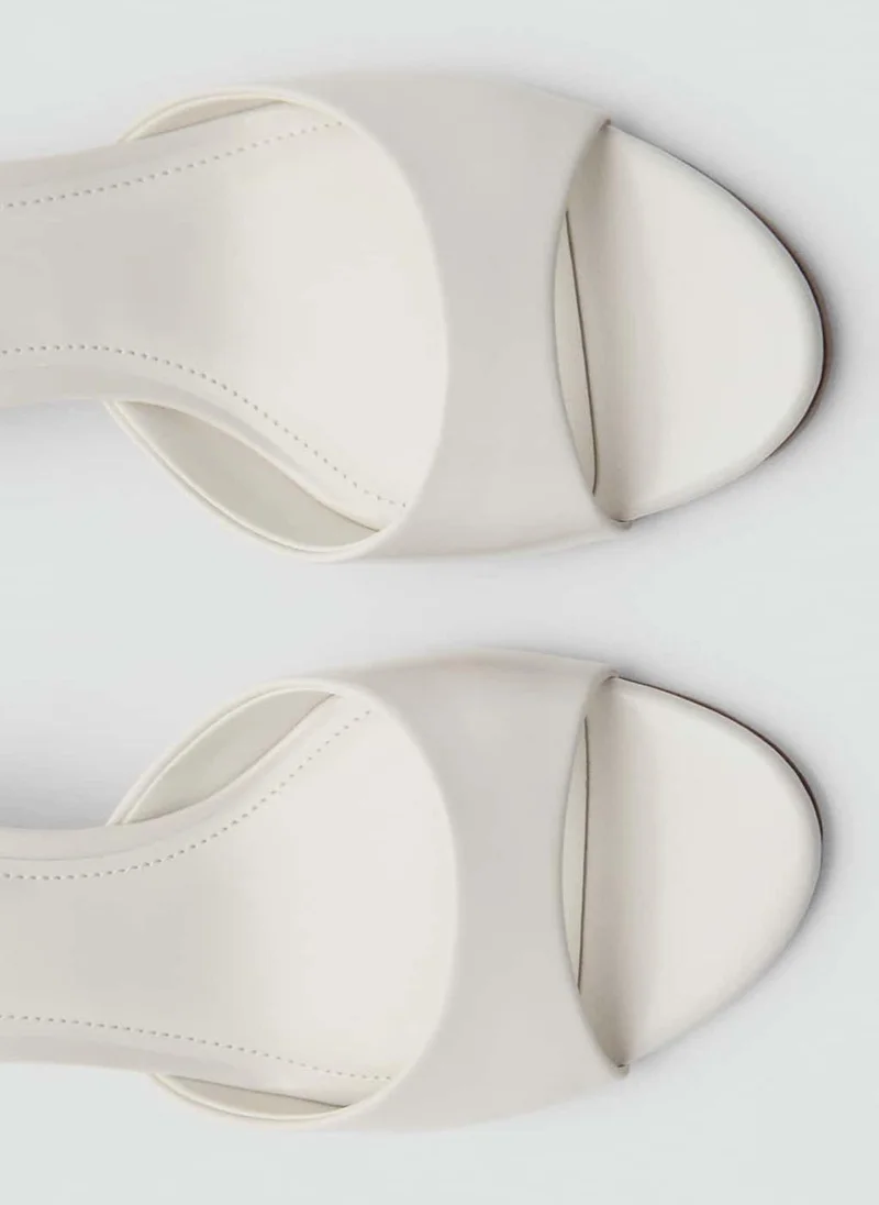 MANGO Kitten-Heel Sandals With Strap