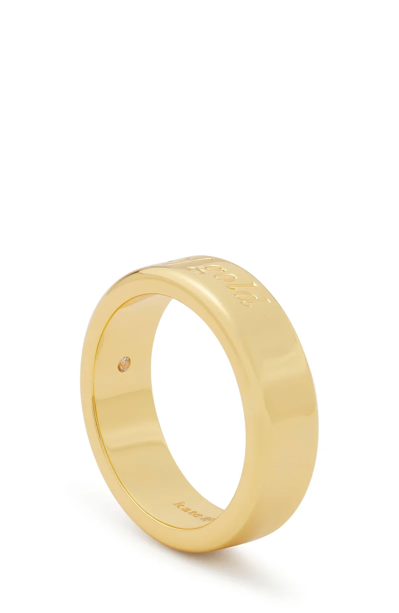 Kate Spade Heart Of Gold Idiom Ring