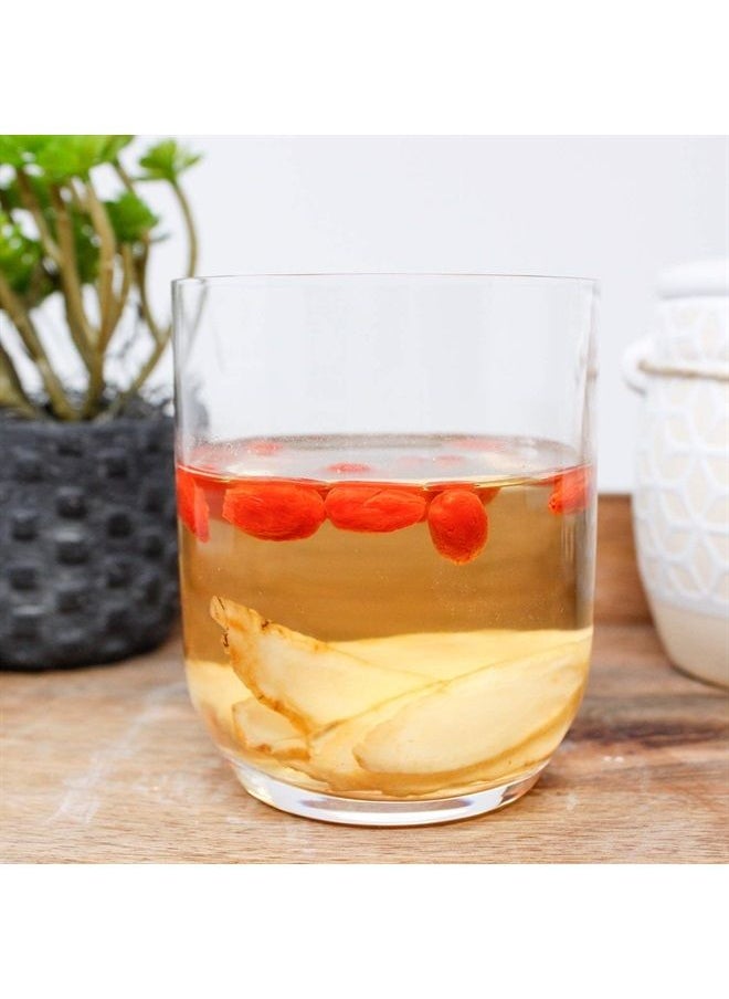 DABC OAK LAND American Ginseng Slices from Wisconsin (Sliced Ginseng Root）Wisconsin Grown!Most People Use It to Make Ginseng Tea! Good for Health! (American Ginseng Slices (Long Strip), 2 Packs of 8 Ounces)  - Image 3