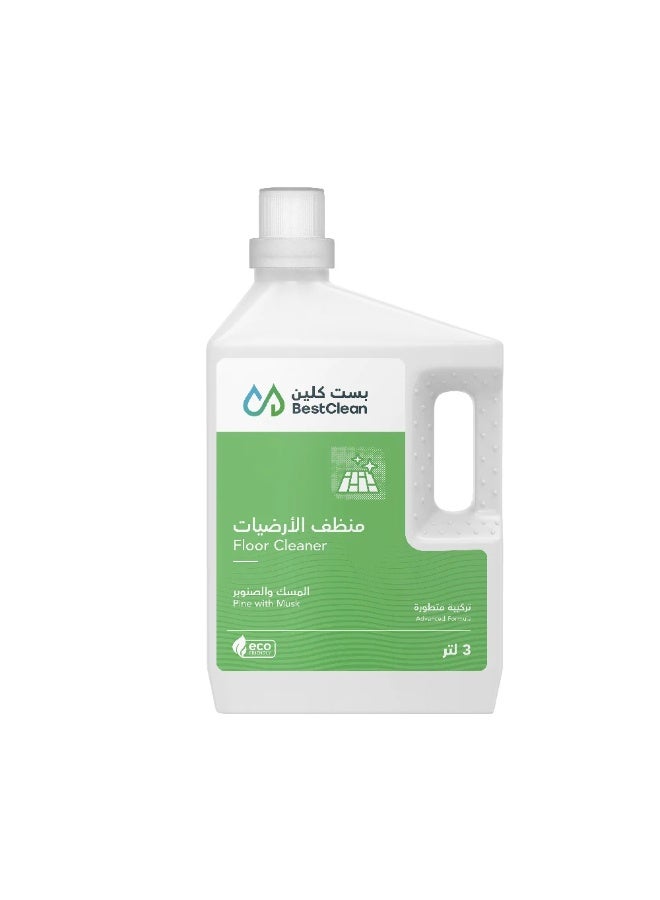منظف أرضيات برائحة الصنوبر والمسك - تنظيف قوي ولمعان حجم 3 لترPine and Musk Scented Floor Cleaner - Powerful Cleaning and Shine 3 Liters