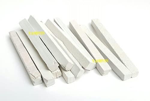 Yashvin® White Natural Earthy Slate Bar Natural Limestone Slate Chalk Pencil - Pack of 100 PCS (Saleti Chalk) || @RT74 - Image 2