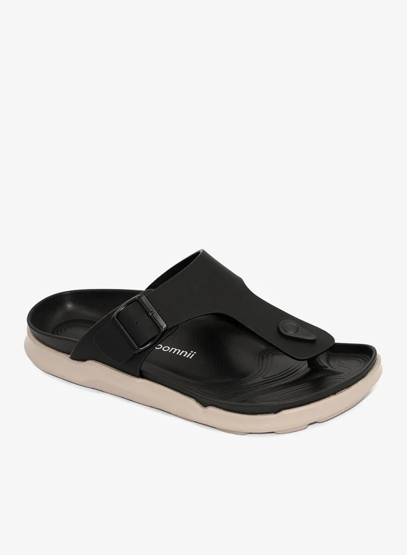 Geoomnii Black eres1 Traditional Arabic Sandals for Men – Comfortable Leather Slip-On Design – Perfect for Everyday Wear & Occasions -Black for Men | Best Price UAE