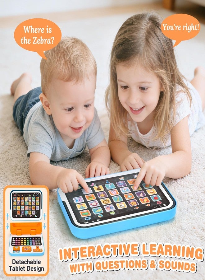 Dreamon Learning Toy for 1 2 3 Years Old Boys Girls, Learning Laptop Toys for Toddlers Ages 2-4 with Music & Sound, 2-in-1 Early Educational Laptop with a Detachable Tablet, Gifts for Age 12-18 Months - Image 4