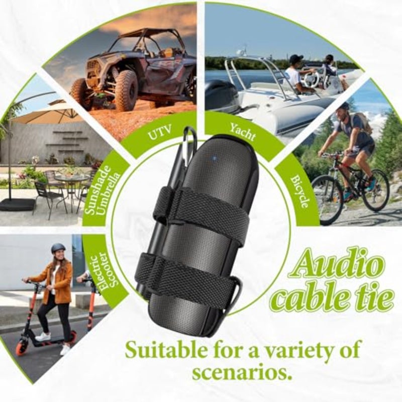 19.2'' x 12.6''/49 x 32 CM Golf Cart Speaker Mount Strap, Portable Speaker Holder for Bike Adjustable Waterproof Accessories Bluetooth Bar UTV ATV Sound Scooter Bicycle Motorcycle - Image 5