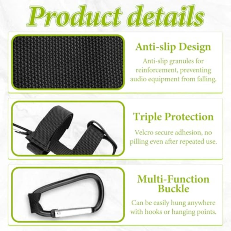 19.2'' x 12.6''/49 x 32 CM Golf Cart Speaker Mount Strap, Portable Speaker Holder for Bike Adjustable Waterproof Accessories Bluetooth Bar UTV ATV Sound Scooter Bicycle Motorcycle - Image 3
