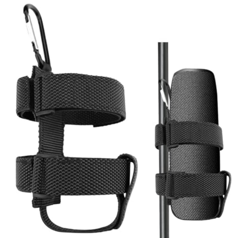 19.2'' x 12.6''/49 x 32 CM Golf Cart Speaker Mount Strap, Portable Speaker Holder for Bike Adjustable Waterproof Accessories Bluetooth Bar UTV ATV Sound Scooter Bicycle Motorcycle - Image 1