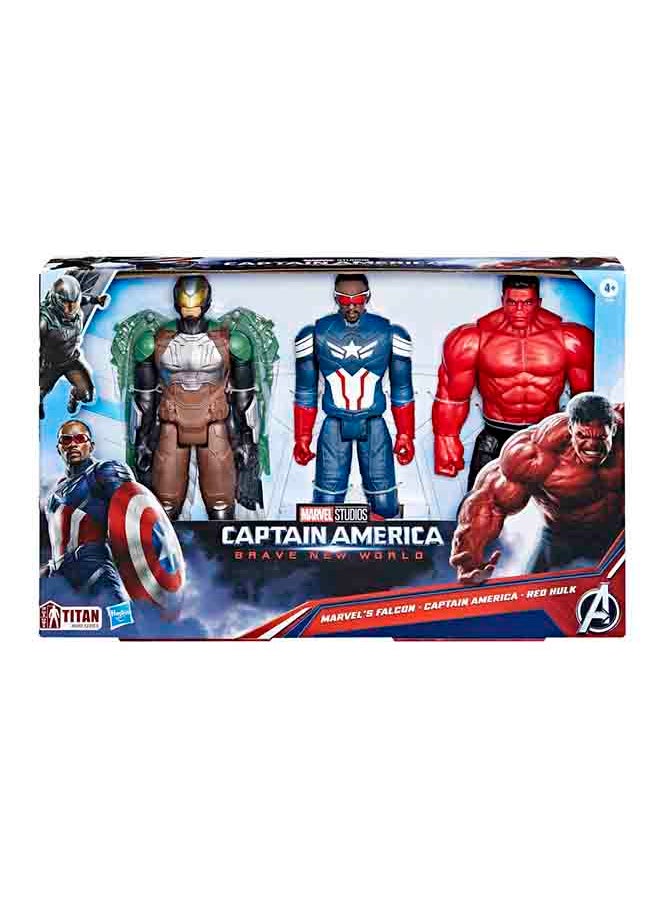 HASBRO - GAMING - Marvel Avengers Captain America: Brave New World Titan Hero Series Multipack - Image 1