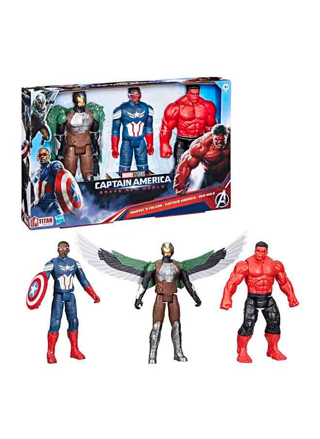 HASBRO - GAMING - Marvel Avengers Captain America: Brave New World Titan Hero Series Multipack - Image 1
