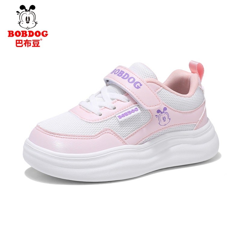 Babu Bean Children'S Board Shoes Girls Breathable Mesh Surface Spring Style Middle And Large Children'S Lightweight Girls Casual Shoes - Image 1