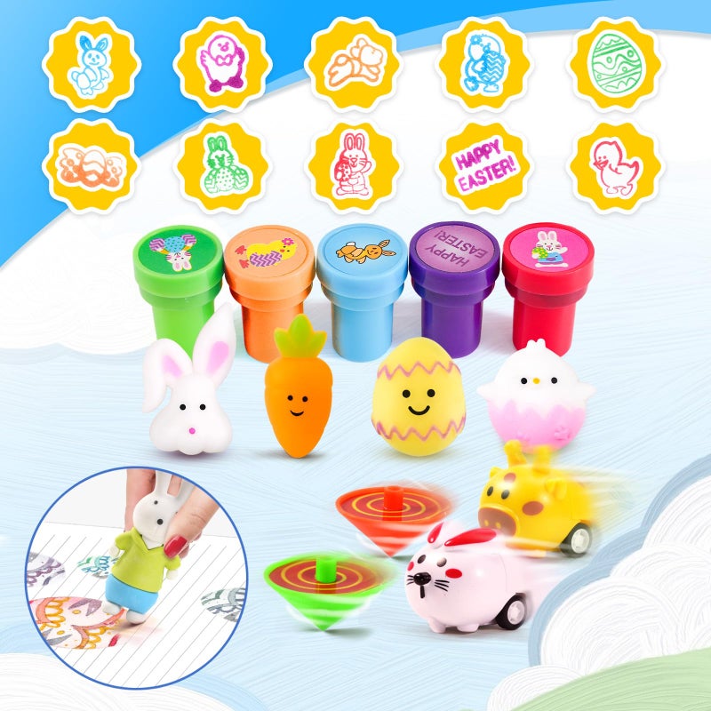 WEARXI 100PCS Prefilled Easter Eggs with Toys, Easter Basket Stuffers, Easter Eggs Filled, Easter Basket Stuffers for Toddler Teens Boy Girl, Plastic Easters Egg, Party Favors Easters Gifts for Kids - Image 2