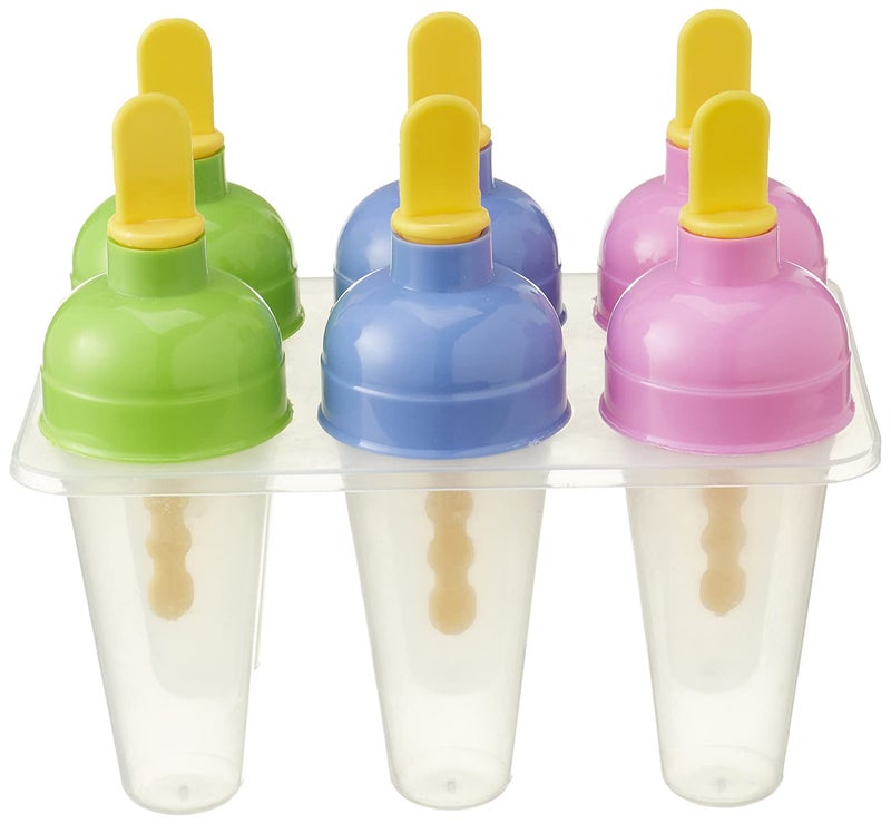 Lamsa Plastic Ice Cream Maker Set, 6 Pieces - Multi Color - Image 2