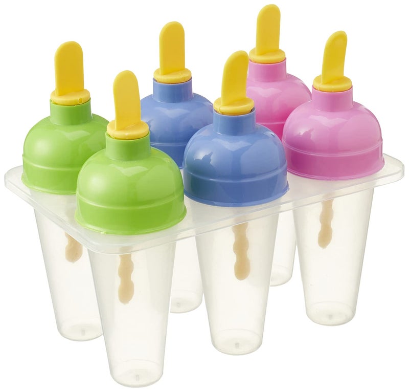 Lamsa Plastic Ice Cream Maker Set, 6 Pieces - Multi Color - Image 1