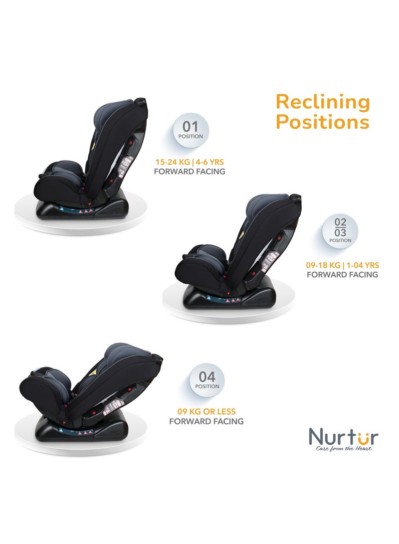 Nurtur Otto Baby/Kids 4-in-1 Car Seat - 4 Position Recline 5-Point Safety Harness â€“ 10 Level Adjustable Headrest, 0 months to 12 years - Image 3