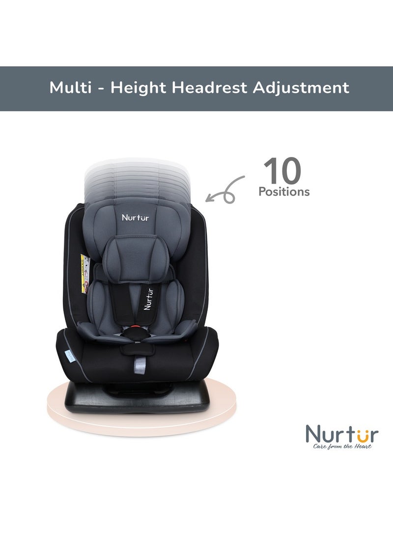 Nurtur Otto Baby/Kids 4-in-1 Car Seat - 4 Position Recline 5-Point Safety Harness â€“ 10 Level Adjustable Headrest, 0 months to 12 years - Image 5