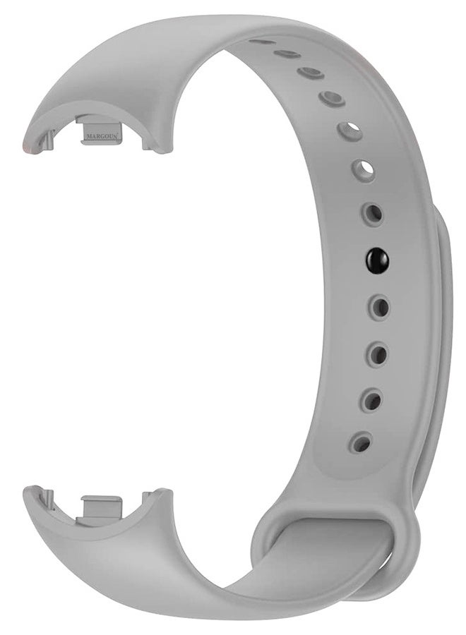 CATANES Replacement Strap for Xiaomi Smart Band 8/9 Watch Bands Adjustable Comfortable Sport Replacement Strap for Xiaomi Mi Band 8/9 Wristband Bracelet Band for Women Men Grey  - Image 4
