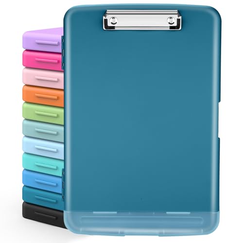 Sooez Clipboards with Storage, High Capacity Clip Boards 8.5x11 with Storage, Heavy Duty Nursing Clipboard Folder, Plastic Clipboard with Pen Holder for Women Teachers Work, School & Office Supplies - Image 1