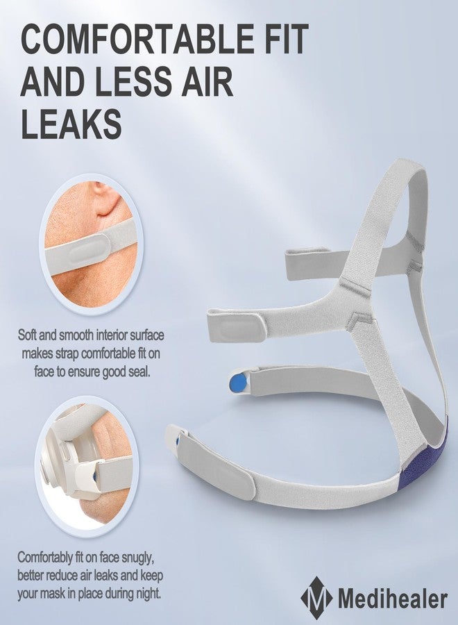 Medihealer 2 Packs F40 CPAP Headgear Compatible with AirFit F40 Mask - Adjustable Headgear Strap with Magnetic Clips, Soft & Durable Material, Ensures Comfort and Stability, Great-Value Supplies by Medihealer - Image 5