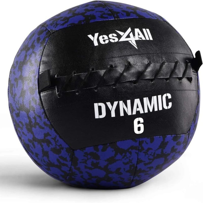 Yes4All Dynamic Wall Ball/Soft Medicine Ball, Wall Med Ball For Crossfit Workout And Full Body Exercises – 6Lbs - Navy camo - Image 1