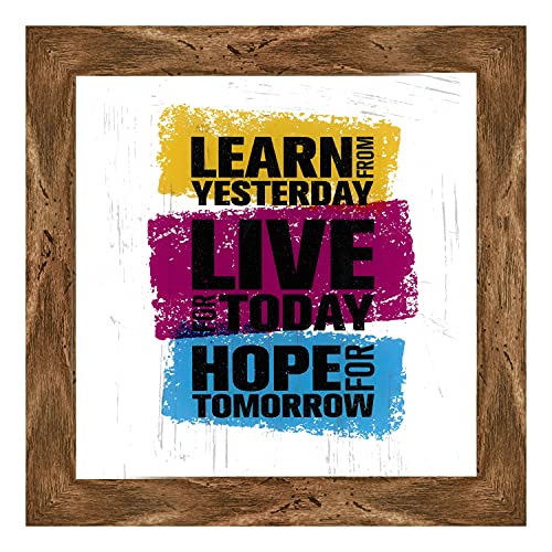 Indianara Set of 4 Motivational Office Decor Framed Wall Hanging Laminated Paintings Matt Art Prints 9.5 inch x 9.5 inch each without Glass (2131WNT) - Image 5