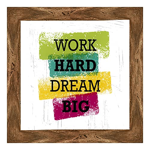 Indianara Set of 4 Motivational Office Decor Framed Wall Hanging Laminated Paintings Matt Art Prints 9.5 inch x 9.5 inch each without Glass (2131WNT) - Image 4