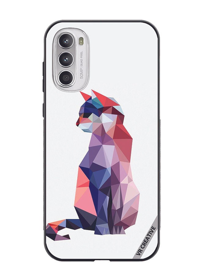 VR CREATIVE Protective Case Cover For Motorola Moto G82 Cat Design Multicolour - Image 1