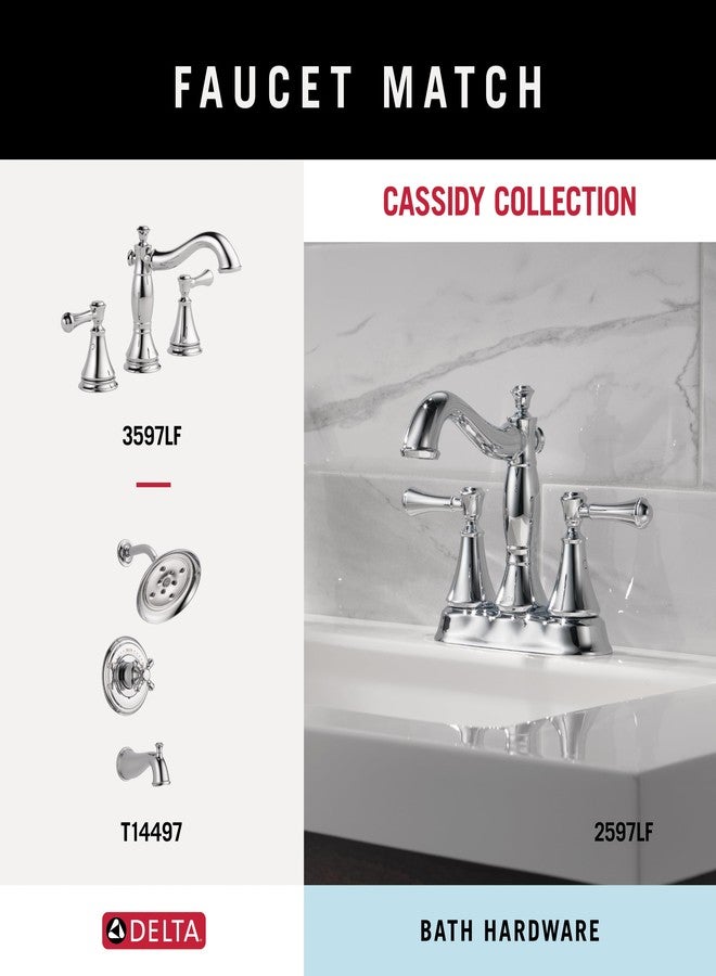 Delta 79735 Cassidy Double Towel Hook Bath Hardware Accessory in Polished Chrome - Image 4