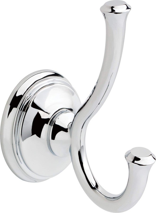Delta 79735 Cassidy Double Towel Hook Bath Hardware Accessory in Polished Chrome - Image 1