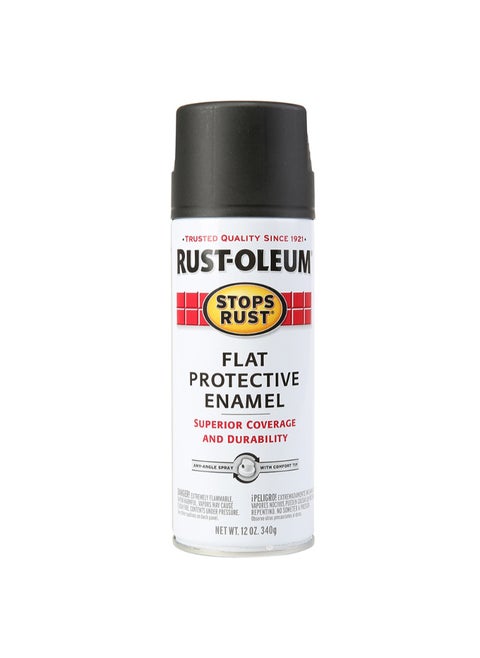 Rustoleum Stops Rust Protective Enamel (354.9 ml, Flat Black)
