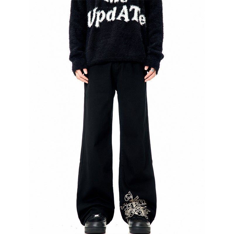 Unisex Classic Denim Jeans Loose Fit Daily Outdoor Wear - Image 4
