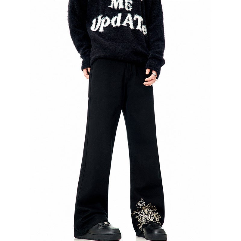 Unisex Classic Denim Jeans Loose Fit Daily Outdoor Wear - Image 2