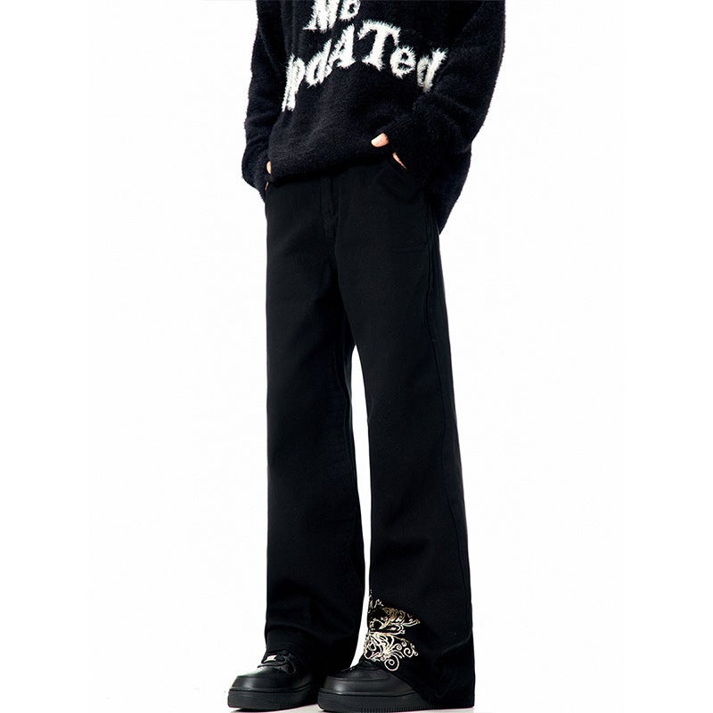Unisex Classic Denim Jeans Loose Fit Daily Outdoor Wear - Image 3