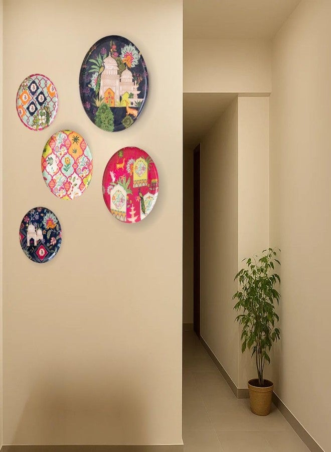 RITUALISTIC Ajmer Floor Wall Sculpture for home decoration | Wall painting for living room | Metal Wall décor | Gift items | Wall showpiece | Home Décor Gift Items | Set of 5 plates - Image 3