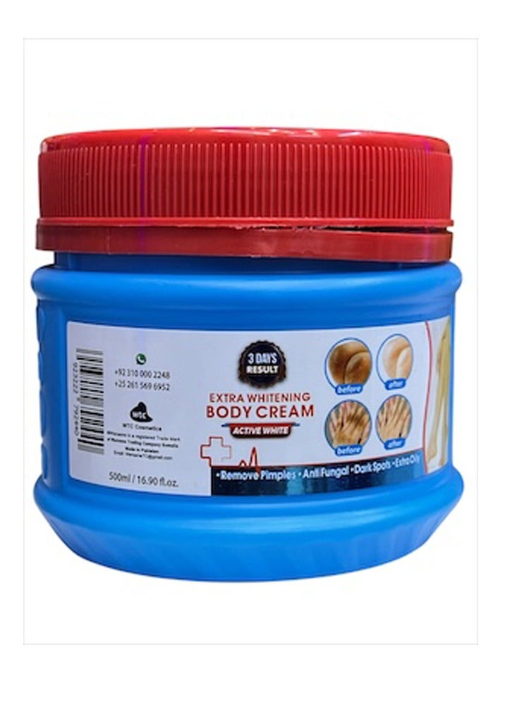 أكتيف وايت كريم تبييض إضافي للجسم 500 مل - Image 2