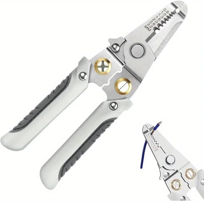 JAINI ENTERPRISE Jaini Enterprise Special Wire Stripper for Electrician Decrustation Pliers Multifunctional wire stripper and cutter wire cutter tool wire cutter stripper wire cutter plier WIRE STRIPPER  - Image 2