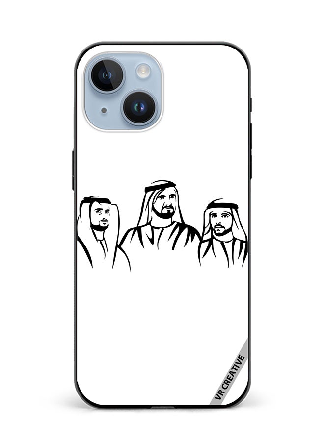 VR CREATIVE Protective Case Cover For Apple iPhone 15 Sheikh Mohammed Bin Rashid Al Maktoum Design Multicolour - Image 1