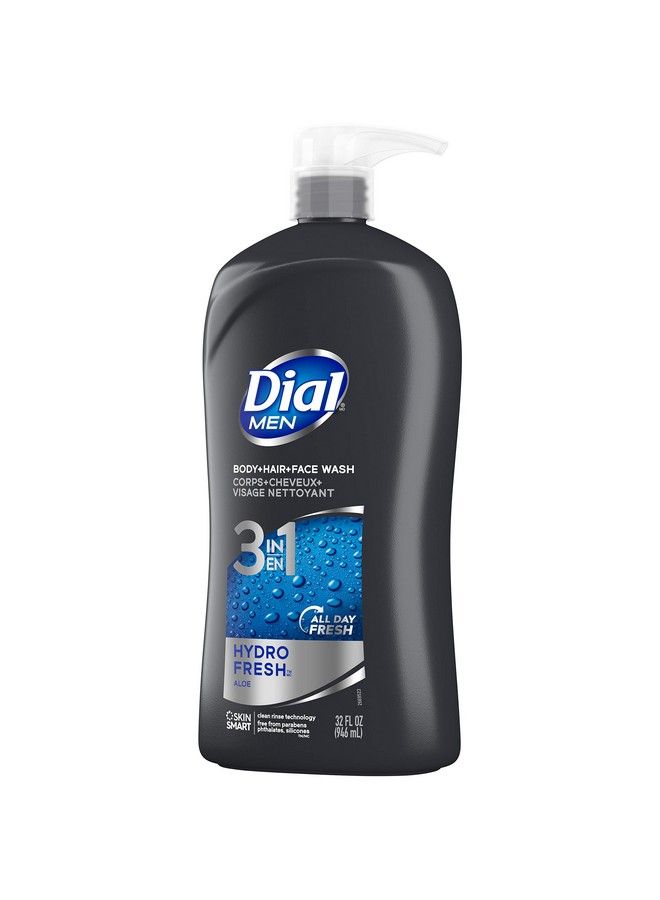 Dial Men 3In1 Body Hair And Face Wash Hydro Fresh 32 Fl Oz - Image 5