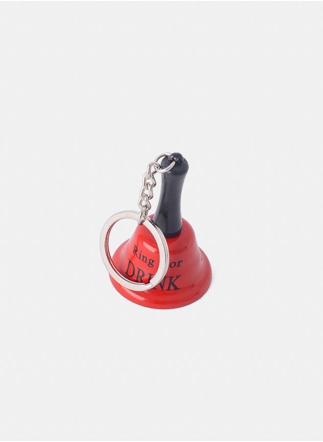 اخر العنقود ميدالية جرس يد صغير معدني غير لامع مع سلسلة مفاتيح(DRINK)  - Image 2