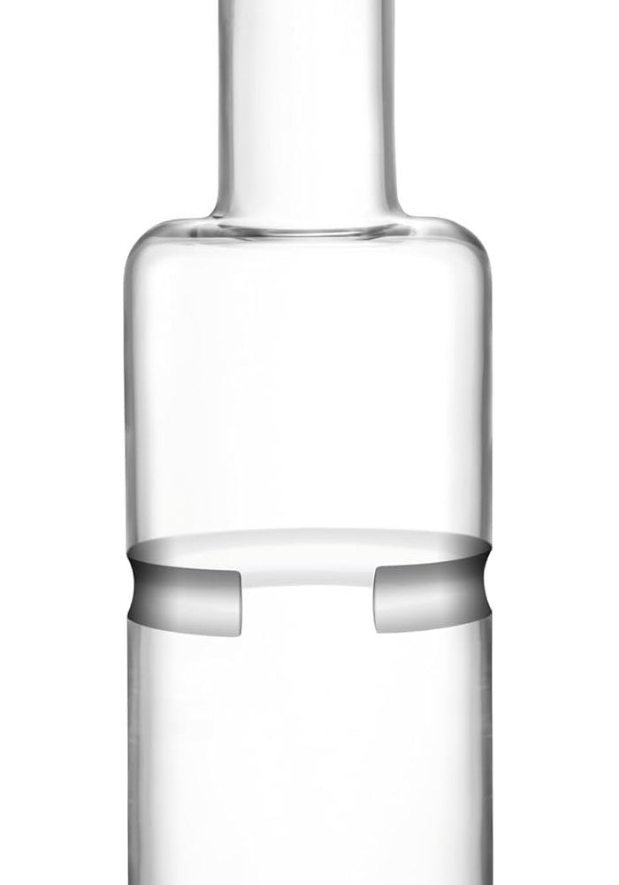 LSA Horizon Decanter 180ml 2pack Clear Crystal Glass with Cut Design for Whiskey, Bourbon, or Spirits, Made in Poland - Image 4