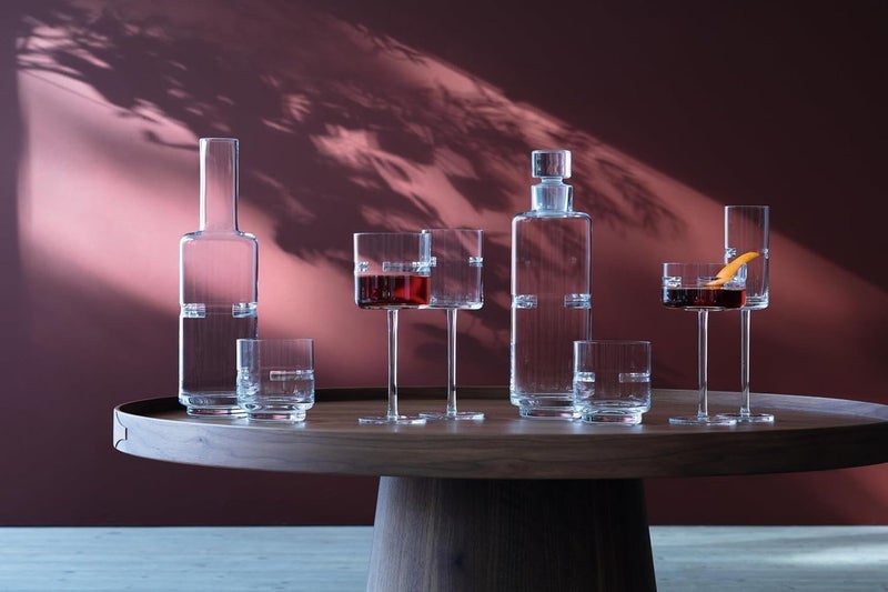 LSA Horizon Decanter 180ml 2pack Clear Crystal Glass with Cut Design for Whiskey, Bourbon, or Spirits, Made in Poland - Image 5