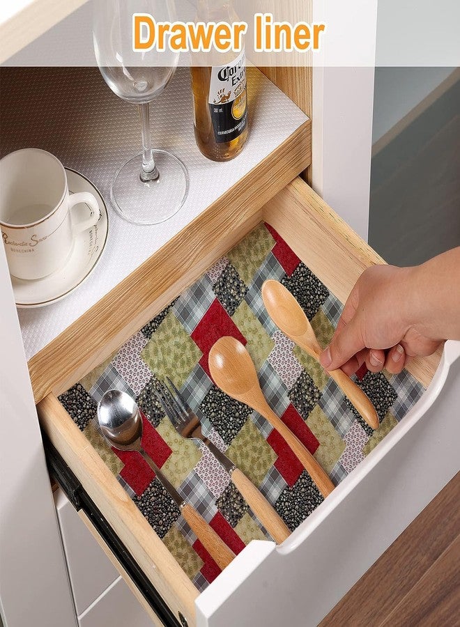 Vocal Store Anti-Slip Kitchen Cabinet Drawer Shelf Mat Liner Sheets Textured Multipurpose 5 Meter Roll, Red - MDOJ4-P080-5 - Image 3