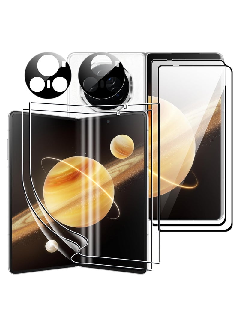 general Screen protector Compatible with Honor Magic V3 2024, 2 Pack Exterior 9H Hardness Tempered Glass + 2 Pack Soft TPU Interior Protectors + 2 Pack Anti-scratch Camera Protectors - Image 1
