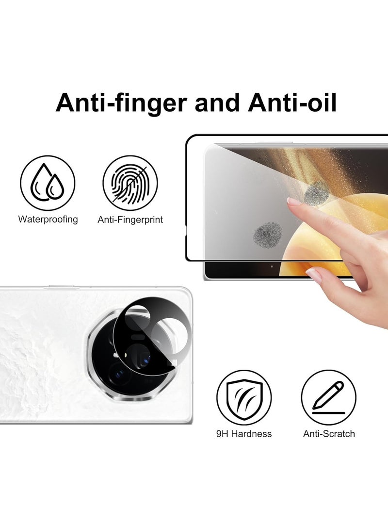 general Screen protector Compatible with Honor Magic V3 2024, 2 Pack Exterior 9H Hardness Tempered Glass + 2 Pack Soft TPU Interior Protectors + 2 Pack Anti-scratch Camera Protectors - Image 3