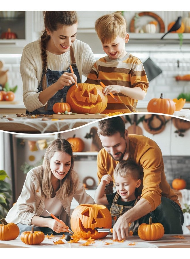 Luditek Luditek Halloween Pumpkin Carving Tools, Halloween Jack-O-Lanterns 11 Piece Professional Stainless Steel Pumpkin Carving Kit, Pumpkin Cutting Supplies Tools Kit for Adults Kids - Image 5