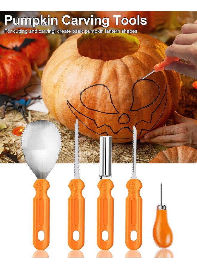 Luditek Luditek Halloween Pumpkin Carving Tools, Halloween Jack-O-Lanterns 11 Piece Professional Stainless Steel Pumpkin Carving Kit, Pumpkin Cutting Supplies Tools Kit for Adults Kids - Image 2