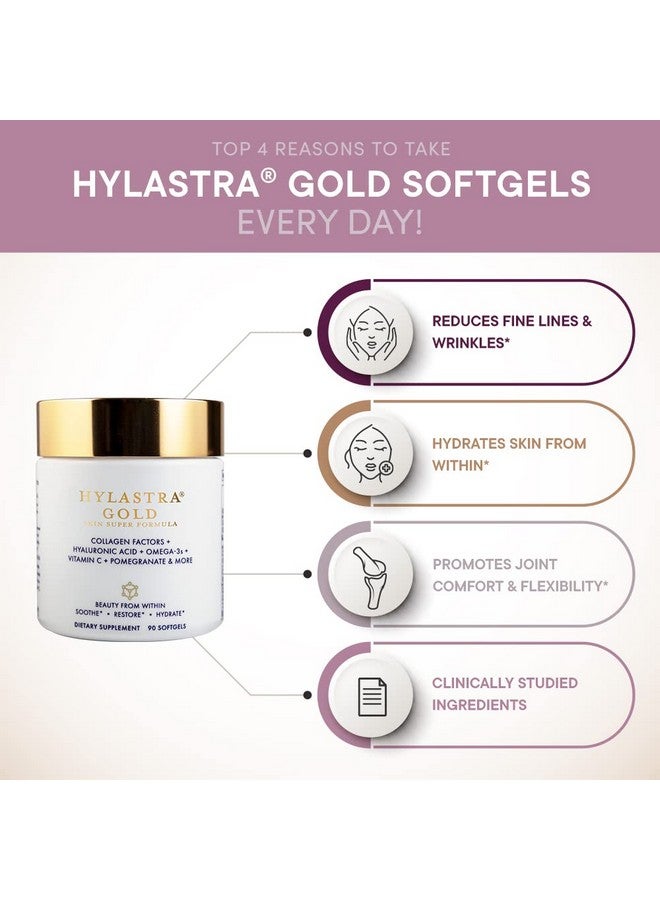 Purity Products هيلاترا جولد سوفتغيلز كولاجين + حمض الهيالورونيك + مكونات تعزيز الجمال القوية لزيادة ترطيب البشرة ومرونتها وتقليل الخطوط الدقيقة والتجاعيد 90 سوفتغيلز - Image 4