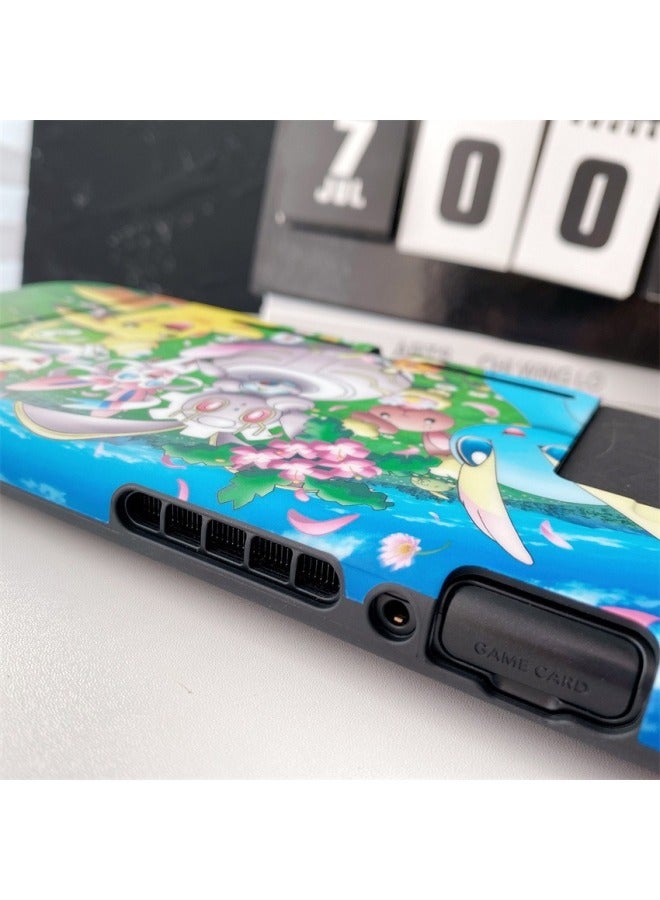 Loquat Trade Switch Protective Cover IMD Painted Star Card Nintendo Game Machine TPU Soft Case Split-Model:Milk Pattern  - Image 4