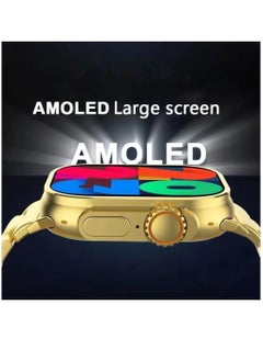 Zoom Plus 2023 New Bluetooth Calling Full Screen Touch Heart Rate Monitoring Ultra Smart Watch Golden  - Image 3