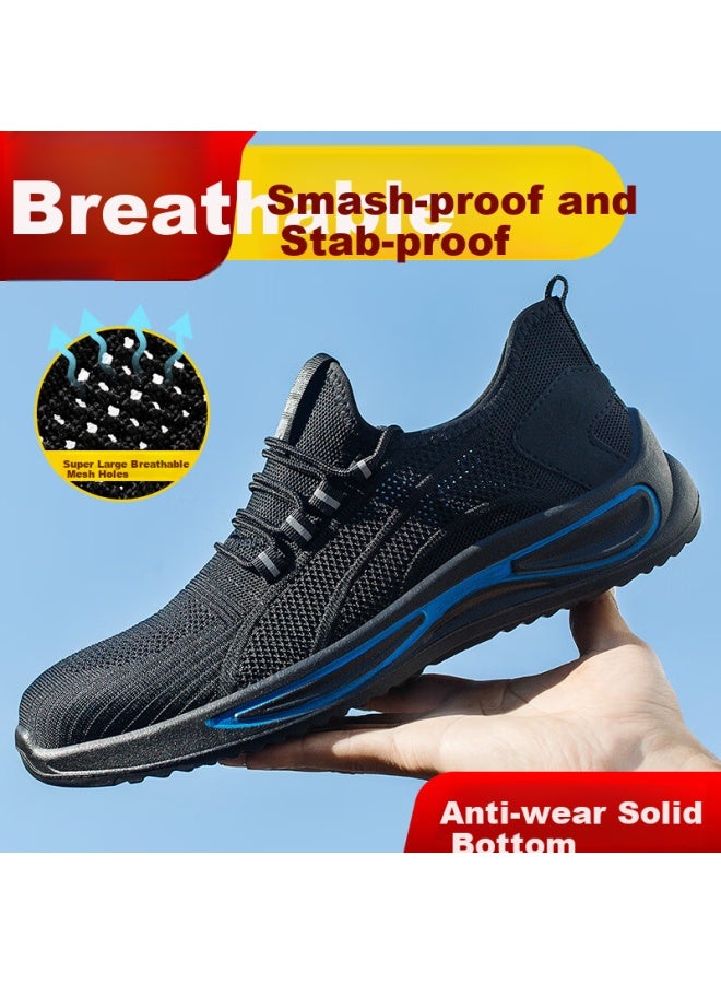 Old housekeeper Laoguanjia Safety Shoes For Men, Summer Breathable Solid Wear-Resistant Steel Toe Anti-Smashing Anti-Puncture Work Shoes 360 39 - Image 4