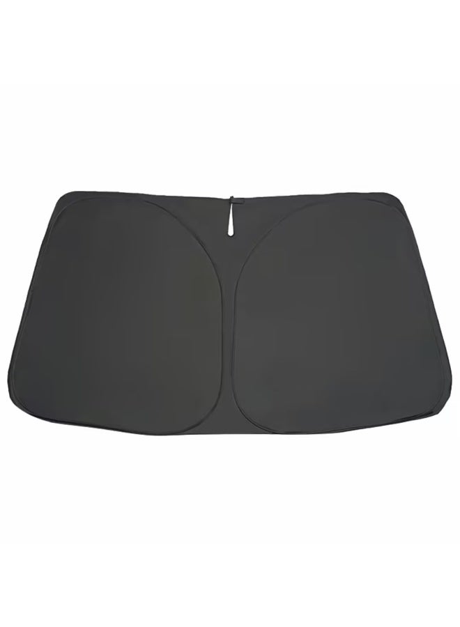 Car Windshield Sunshade with Storage Pouch, Car Window Sunshade for Sun Heat Protection and Block UV Rays, Keep Vehicle Cooler | Universal Fit for Most of Cars, Small Sedans, Mini SUVs, Hatchbacks - Image 1