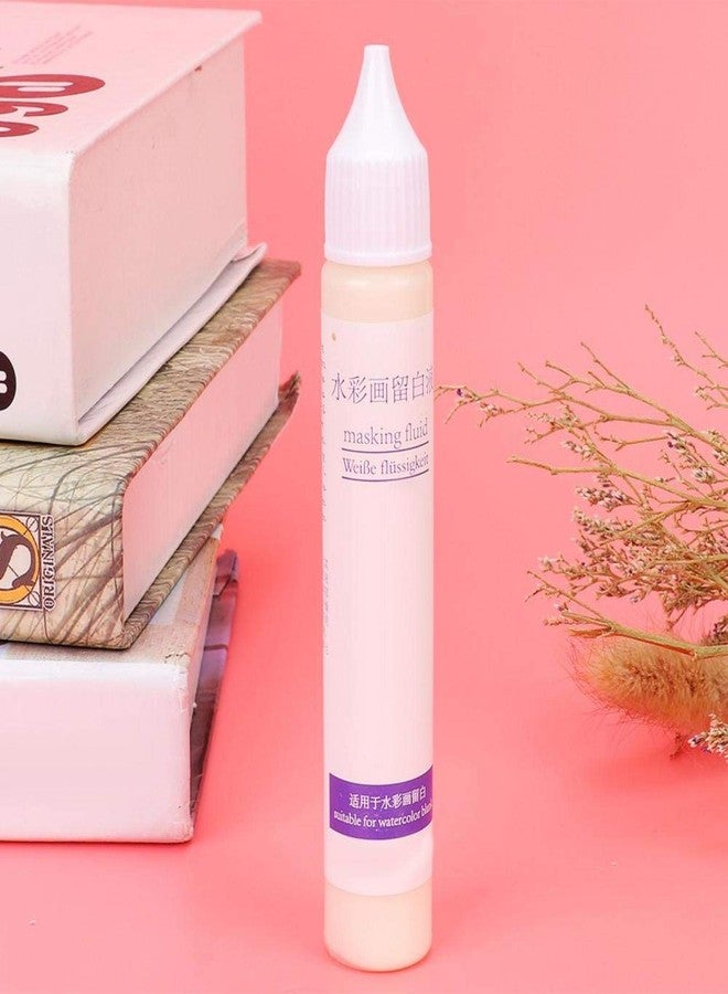 Voluxe YBW Art Masking Fluid, White 30ml Watercolor Masking Fluid for Watercolor Painting - Image 2